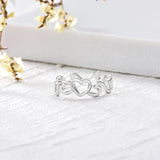 Wave Love Ring - Sterling Silver