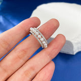 Silver Elegant Chic Pearl Ring