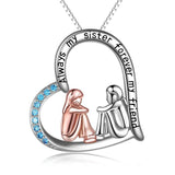 Always My Sister forever My Friend Sterling Silver Necklace