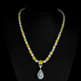 42 Carat Goose Yellow High-end Pendant Necklace