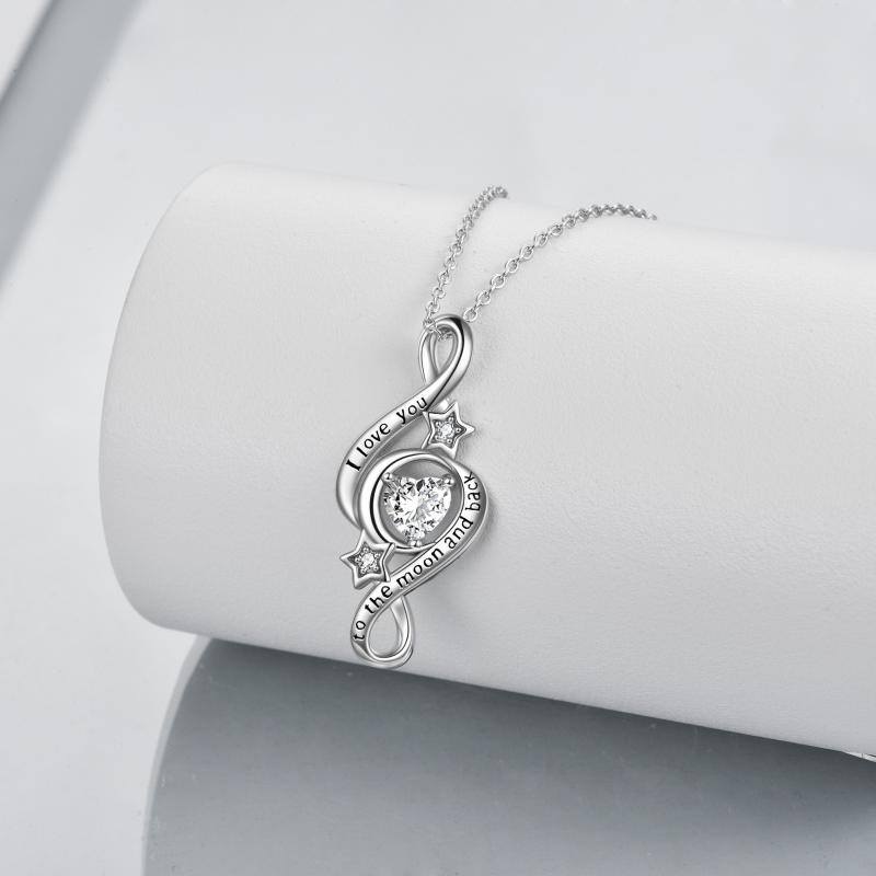 I Love You To The Moon And Back Infinity Necklace