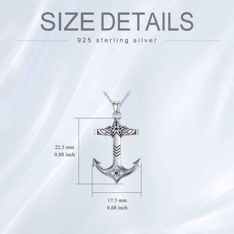 Anchor Necklace Sterling Silver