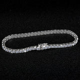 Silver Mosan Diamond Bracelet