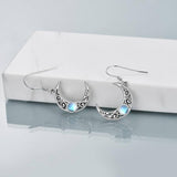 Sterling Silver Crescent Moon Earrings