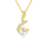 Pearl Pendant Necklace - Sterling Silver