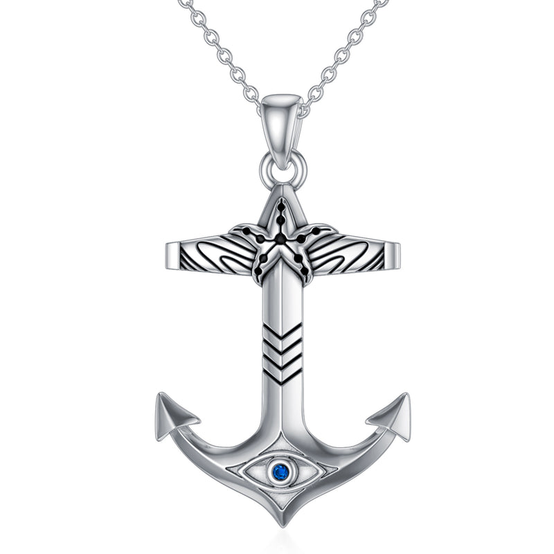 Anchor Necklace Sterling Silver