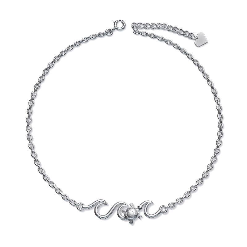 Turtle Wave Ocean Adjustable Anklet